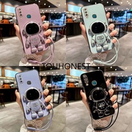 Casing Vivo Y17 Case Vivo Y15 Case Vivo Y12 Case Vivo Y35 Case Vivo Y16 Case Vivo Y02 Case Vivo Y02S Case Vivo Y7S Y9S Case Vivo S1 Pro Case Vivo Y11 Case Fashion Silicone Cute Cool Anime Astronaut Stand Phone Cover Cassing Case With Rope TG