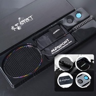 1215【Huieson】ไม้มะฮอกกานี ALP แท้ BBQ2.0คาร์บอนไฟเบอร์เต็มไม้แบดมินตัน8U ผู้ใหญ่ไม้มืออาชีพ65กรัมรับ