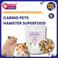 [24HR SHIP] CARINO PETS PREMIUM HAMSTER SUPERFOOD 400G Hamster Food Gerbil Food Pet Feed仓鼠 饲料 蔬菜谷粮 M