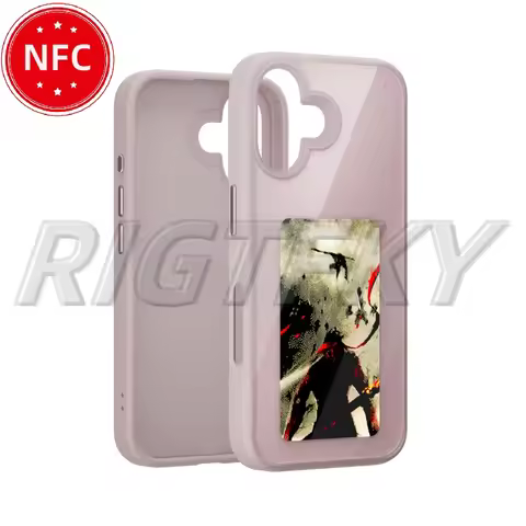 DIY Smart Ink Painting Phone Case For iPhone 16 Pro Max 16 Plus 15 14 13 12 11Pro NFC Anime Cartoon