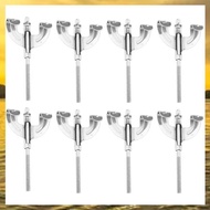 (HARB) 8 Pieces Bass Drum Claw Hook with Screws and Tension Rods for Bass Drum Repair Parts Accessor