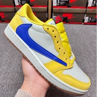2024 [LJR 4] Travis Scott X Air 1 low OG "Canary" AJ1 Sneakers Men Women Shoes EU36-48
