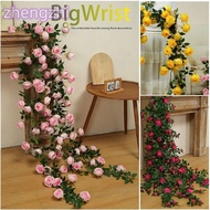 ZHENGZHI Hanging Flowers Rattan, 1.7m 21 Heads Plastic Silk Artificial Rose Vine, High Quality 8 Col