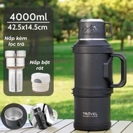 Stainless steel thermos bottle 316 SY-049 4000ml- 2500ml has 2 inner lids with tea filter, convenien