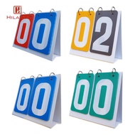 HILABEE Sports Scoreboard Score Counter 2 Digit Portable Manual Score Flip Cards Scoring Board Flip 