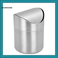 [CF] Stainless Steel Desktop Ashtray Cigar Smoking Ash Holder Trash Can Home Decor