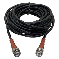 RG58หัวปลั๊กตัวผู้แบบ BNC 3KV 3000V ไปยัง BNC หัวต่อตัวผู้ RF สายเคเบิลแบบหางหมูคุณภาพสูง6นิ้ว ~ 20เ
