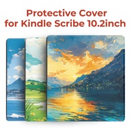 Twosheep Case for Kindle Scribe Cover with Pen Holder Auto Sleep/Wake fuct Compatible with 10.2 Inch