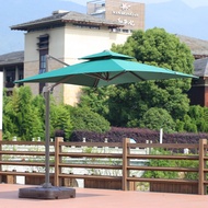 KIMDELIN 3M Patio Garden Big Size Umbrella Outdoor Market Square Pool Parasol with Crank and Push Ha