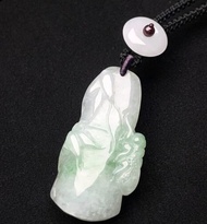 【節節高升】冰種飄綠花翡翠竹節項鍊 | 天然緬甸玉翡翠A貨