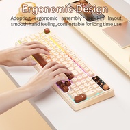 BOW K520DL/BDL Wireless RGB Backlight Creamy Keyboard BT Rechargeable ​​Gaming Keyboard For Desktop 