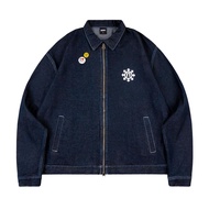 NRDN Clothing HANZEL 2 WAY ZIP TRUCKER DENIM JACKET
