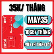 (CHỈ 35K) Sim 4G 5G Vinaphone Itel Miễn Phí Tháng Đầu Tiên Tặng 10GB/Tháng Full Tốc Độ Cao Gọi Điện 