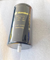 K02450472 C 4700UF 450V 76x145mmมีขากราวด์ Kendeil อิตาลี ของแท้ใหม่ บวก-ลบ20% วัดค่าได้ตามเกณฑ์ทุกต