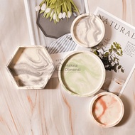 Aesthetic coaster meaning dimension marble coaster concrete flower pot vase coaster