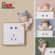 3d Switch Sticker Animation Socket Wall Decoration Resin Light Switch CODE525