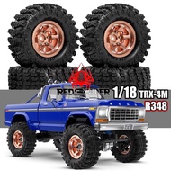 1.3 Inch Bobcat Tire 66mm Tyre Metal Wheel Set for TRAXXAS 1/18 TRX-4M RC Car Metal Upgrade OP Acces