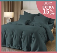 WINNY Verity Cotton Sateen Fitted Sheet Set | 880TC - 1300TC (Super Single / Queen / King) | Set Cad