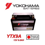 YTX9A YTX9 BATTERY GEL YOKOHAMA YAMAHA YFM400 R250 SHADOW HONDA TLR200 CBX250 KAWASAKI ZZR NINJA SYM TNT600 DEMAK KTM