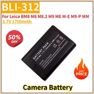 Camera Battery 3.7V 1700mAh BLI-312 for Leica BM8 M8 M8.2 M9 M9-P ME 14464 BP-SCL1 Replacement Batte