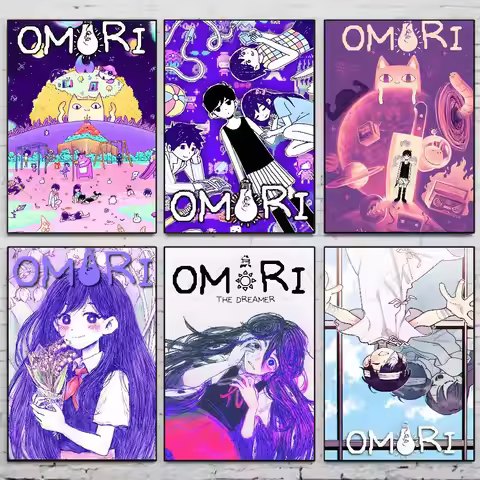 Popular Hot Anime Video Game O-Omori Poster Painting Stickers Dorm Living Room Wall Decoration Gift 