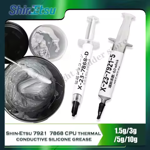 Original Authentic Shin-Etsu 7921 7868 Syringe Thermal Paste Conductive Silicone Grease Plaster RTX4