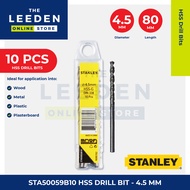 STANLEY STA50059B10 HSS Drill Bit - 4.5mm by Leeden Online Store