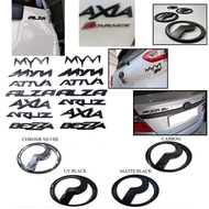 Perodua Aruz Myvi Alza Bezza Axia Viva Myvi 2008 SE Kenari Kelisa Front & Rear Logo Emblem Logo UV B