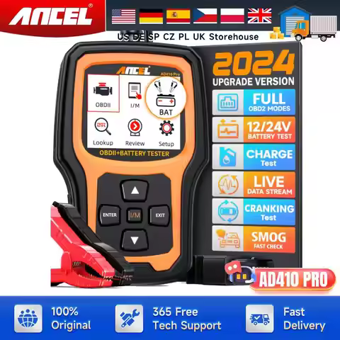 ANCEL AD410pro OBD2 Automotive Scanner Code Reader Check Engine Light Car Scan Emission Analyzer OBD