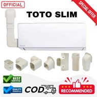 [Slim Duct] Toto Slim - Duct [Air Cond Lineset Cover System / PVC Casing / Penutup Paip Air Cond]