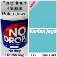 TERLARIS Cat Tembok No drop 4Kg Nodrop Anti Bocor Warna 036 Biru Laut