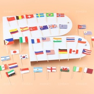 Global Countries National Flags Western Dessert Snacks Cake Decoration Toothpicks Flags Disposable F