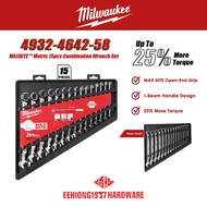 MILWAUKEE 4932-4642-58 MAXBITE™ Metric 15pcs Combination Wrench Set I-Beam Handle 25% More Torque In