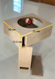ตู้ลำโพงงานดิบ bass box สำหรับวางใต้ เบาะรถยนต์