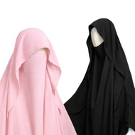 AYADA KHIMAR JUMBO INSTANT HIJAB INSTANT VANILLA HIJAB BUTTERFLY HIJAB VEIL