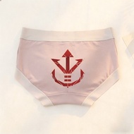 Pink Anchor Symbol Briefs For Women With Red Emblem Design Comfortable Cotton Underwear
