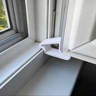 Window Blocker Plastic Limiter Sliding Wind Support Fixing Hardened Perforated Windproof Window Bloc