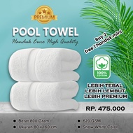 Pool Towel Premium Euro Beach Towel 80x160cm 800 grams 100% cotton