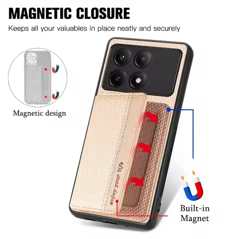 Magnet Card Slot Wallet Case For POCO X7 M8 M7 F7 F8 Ultra X6 M6 F6 F5 X5 X3 GT X4 F3 M5S M4 M3 X8 P
