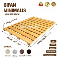 DP002 DIPAN MINIMALIS 200x100 cm (KAYU JATI JAWA) | DIPAN LANTAI |