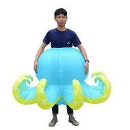 (HWBG) New Inflatable Costume Halloween Cosplay Performance Suit Octopus Performance Suit Stage Part