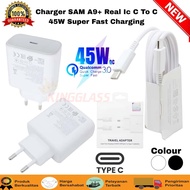 Charger 45w Samsung TAB A9+ 5G Type C Super Fast Charging 45 Watt Cable PD C To C 1M