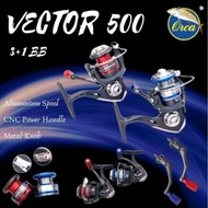 ORCA REEL QUALITY 500 POWER HANDLE VECTORORCA reel spinning