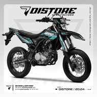 DECAL WR 155 R FULL BODY simpel hitam biru putih tosca supermoto dan motocross