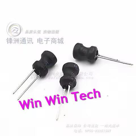 100pcs 0608-1mH I-h 0.2A power inductor inductance 6*8mm pitch 5mm 6*8mm 1mH/2.2mH/3.3mH/4.7mH/10mH