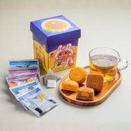 Orbis 奧比斯中秋慈善奇華月餅 METZ LUXURY TEA 悅己養心．茶韻月餅禮盒 Wellness Tea & Mooncake Harmony Set Din Dong 麥芽糖醇低糖迷你蛋