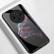 Case For Redmi 14C 4G 14C 5G A4 5G 14R 5G POCO C75 5G M7 5G Phone Cat Glass Shell Shockproof