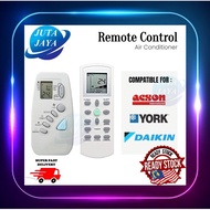 Daikin York Acson Air Conditioner Air Cond Multi Brands Aircond Remote Control Replacement ECGS-01 DGS01 HG31ES