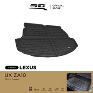 3D Mats ถาดท้ายรถยนต์ LEXUS UX SERIES (ZA10) 2019 - 2025 พรมกันลื่น พรมกันนํ้า พรมรถยนต์