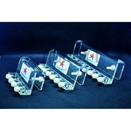 HONGYI 1 piece acrylic aquarium dosing pump hose tube holder 4/6/8 hole burette tube rack hanging br